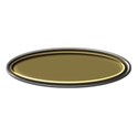 Oval Plate gold on silver