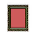 Ornate Gold Green rectangle