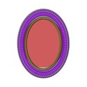 Oval Purple Gold