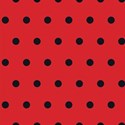 Red black polka dot