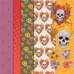 Skull & Flowers Halloween Autumn